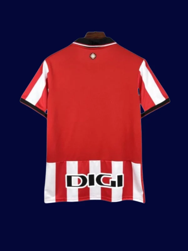 Athletic Bilbao Home Jersey 25/26 Fans Version back view showing printed number area and sponsor.