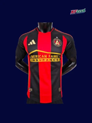 Atlanta United home jersey 25/26 player version front red black stripes