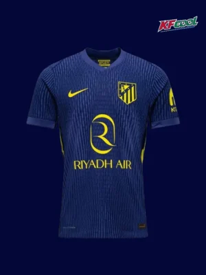 Atlético Madrid 25 26 away player jersey front with streamlined design and crest placement