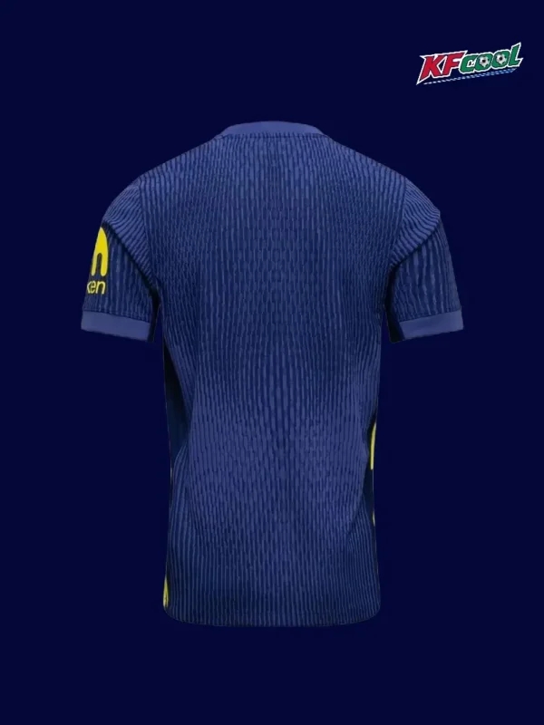 Atlético Madrid 25 26 away player jersey back with athletic cut and reinforced back panel