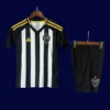 Atletico Mineiro home kids kits 25/26 front black white stripes