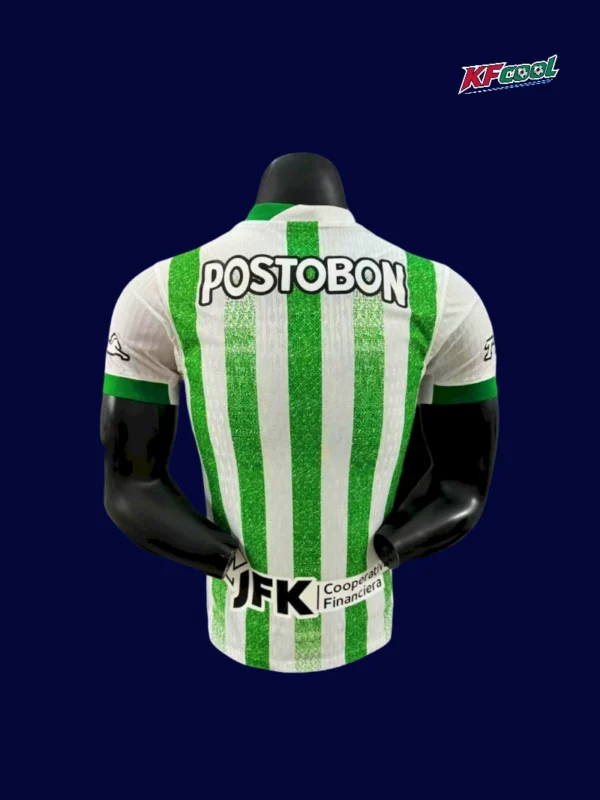 Atlético Nacional 25/26 player home jersey back view