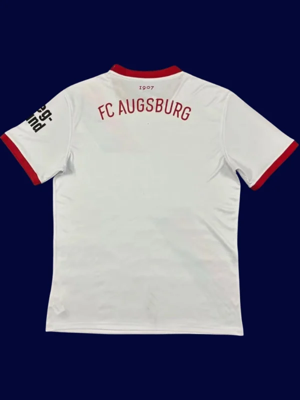 Augsburg Home Jersey 25/26 Fans Version back with printed number panel.