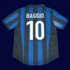 Baggio Inter Milan home retro jersey back 98/99 with #10, high-quality breathable design.