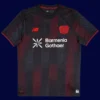 Bayer Leverkusen Home Jersey 25/26 Fans Version front with classic red-and-black stripes.