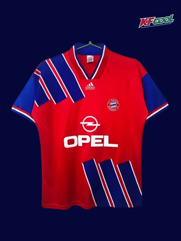 Bayern Munchen home classic retro jersey 1993/95 front vintage red home design