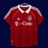 Bayern Munchen home classic retro jersey 2006/07 front red black stripes