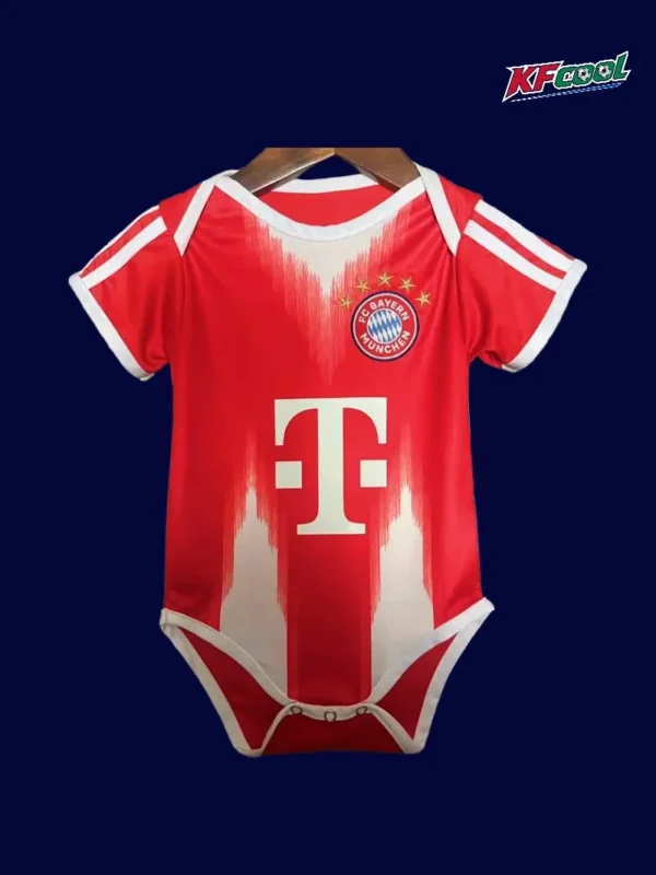 Bayern Munchen home red babysuit infant crawl 25/26 front view