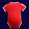 Bayern Munchen 25/26 home red babysuit back view