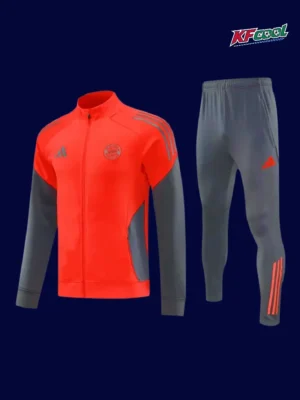 Bayern Munchen orange jacket tracksuit 25/26 front view