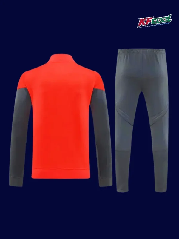 Bayern Munchen 25/26 orange jacket tracksuit back view