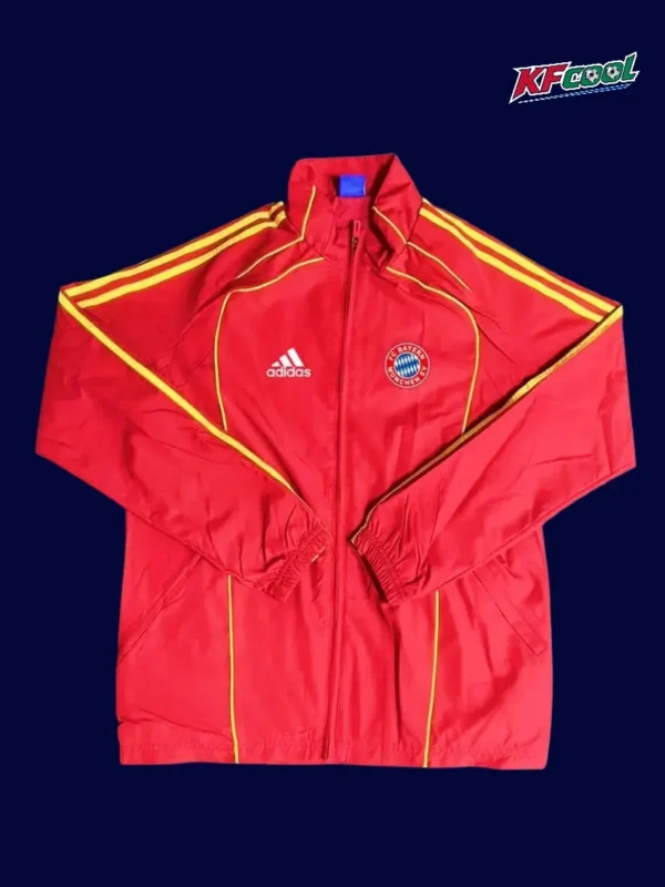 Bayern Munchen red windbreaker 25/26 fans version front view