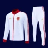 Bayern Munchen white jacket tracksuit 25/26 front view