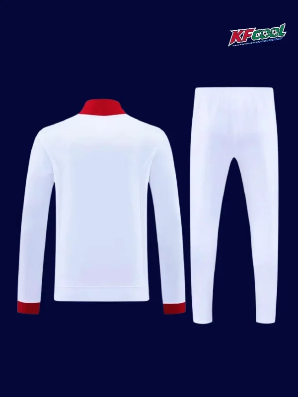 Bayern Munchen 25/26 white jacket tracksuit back view