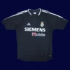 Beckham Real Madrid away black retro jersey front 04/05, high-quality breathable fan classic.