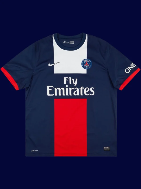 Beckham PSG home retro jersey front 13/14, high-quality breathable fan classic.