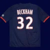 Beckham PSG home retro jersey back 13/14 with #32, high-quality breathable design.