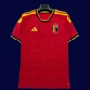 Belgium home red jersey 26/27 fans front, breathable fabric
