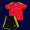 Belgium home red kids kit 26/27 back with name area