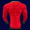Belgium home red LS jersey 26/27 player back — ventilation panels