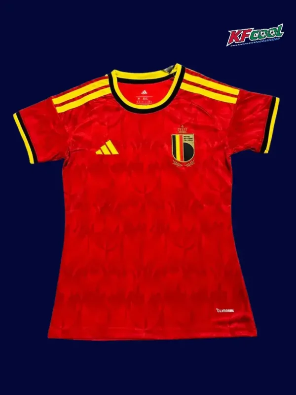 Belgium home red women’s jersey 26/27 fans front, tailored fit