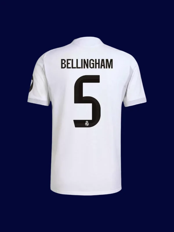 Bellingham 5 Real Madrid Home White Jersey 202526 Player Version2 - KFCool – Football Jerseys & Soccer Kits Store