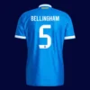 Bellingham Real Madrid third jersey back 25/26 with #5, high-quality breathable design.