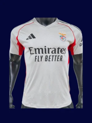 Benfica Away Jersey 25/26 Player Version front pro‑grade lightweight performance shirt