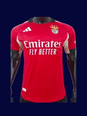Benfica Home Jersey 25/26 Player Version front pro‑grade lightweight performance shirt