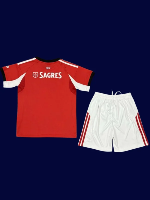 Benfica Home Kids kits 25/26 back custom number