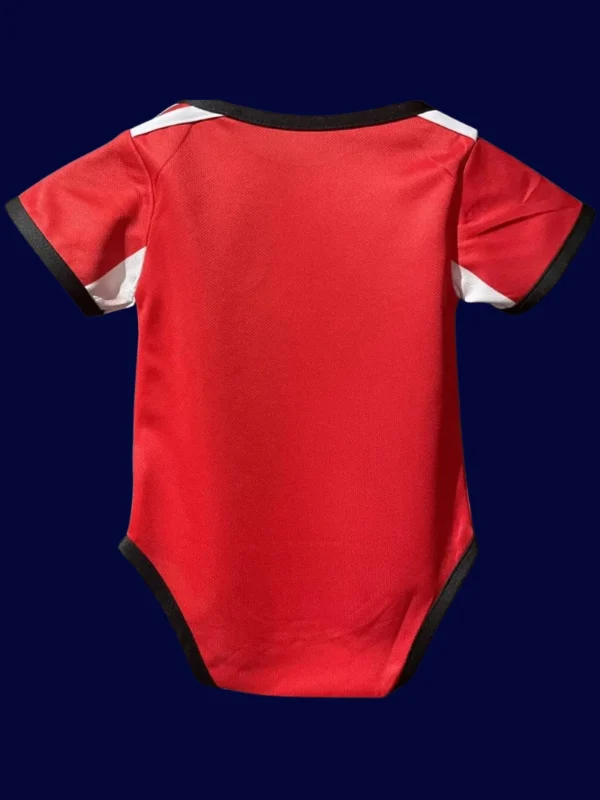 Benfica Home Red Babysuit kits 25/26 back custom number