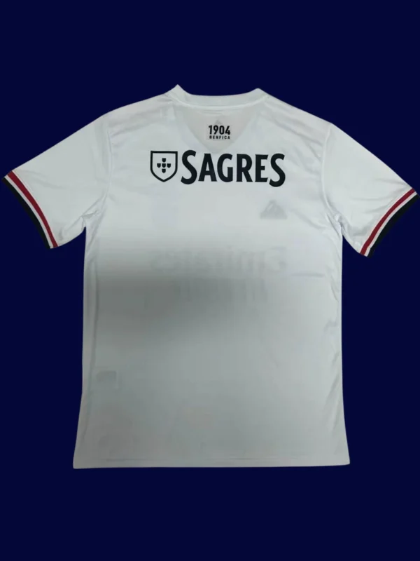 Benfica White Special Edition 25/26 Fans Version back custom name & number