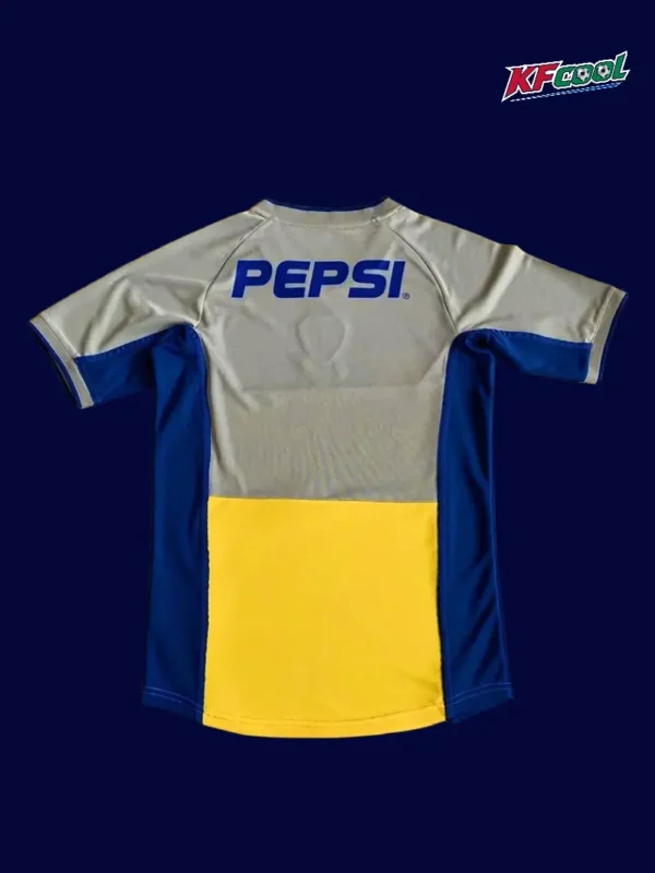 Boca Juniors away classic retro jersey 2002 back view