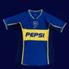 Boca Juniors home classic retro jersey 2002 front blue yellow stripes