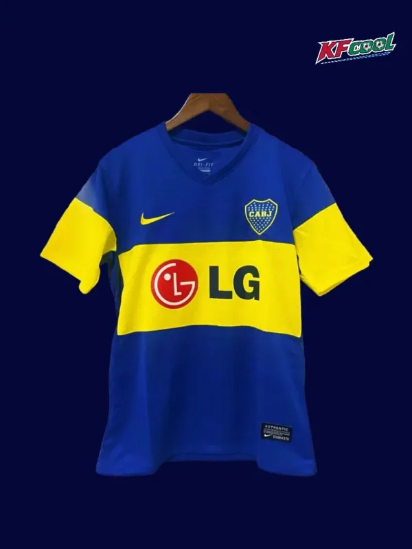 Boca Juniors home classic retro jersey 2011/12 front blue yellow design