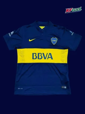 Boca Juniors home classic retro jersey 2014/15 front blue yellow modern stripes