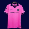Boca Juniors pink classic retro jersey 2013/14 front pink blue stripes