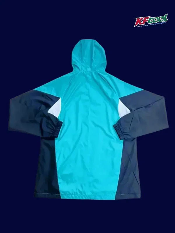 Boca Juniors green windbreaker 25/26 fans version back view