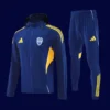 Boca Juniors royal blue hoodie jacket tracksuit 25/26 front view