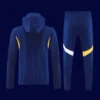 Boca Juniors royal blue hoodie jacket tracksuit 25/26 back view
