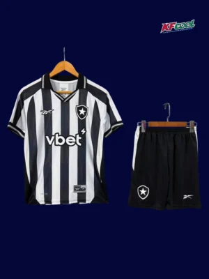 Botafogo home kids kits 25/26 front black white stripes