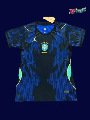Brazil away blue women’s jersey 26/27 fans front, tailored fit