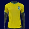 Brazil 26/27 home player jersey front — pro fit, yellow design