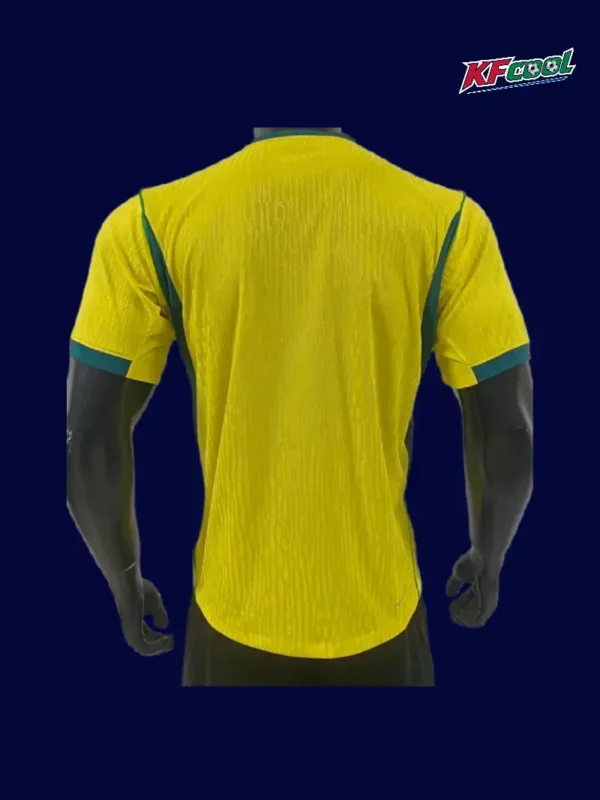 Brazil 26/27 home player jersey back — lightweight performance panel