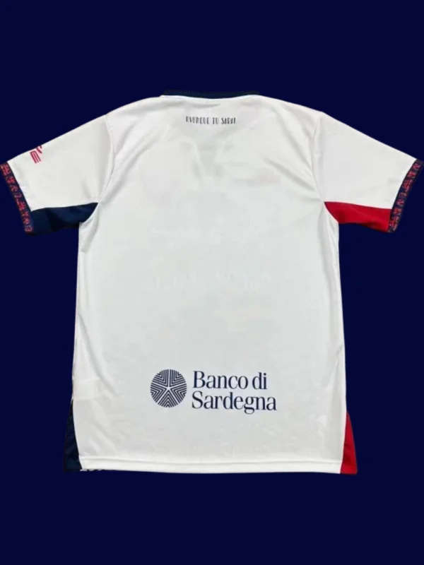 Cagliari Away Jersey 25/26 Fans Version back with printed number area.