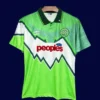 Celtic Glasgow away classic retro jersey 1991/92 front white green retro design