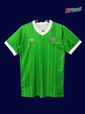Celtic Glasgow green classic retro jersey 1984/86 front green vintage design