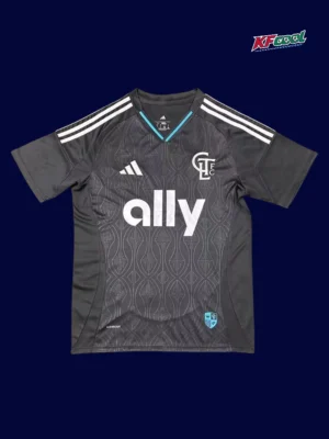 Charlotte away jersey 25/26 fans version front white black design