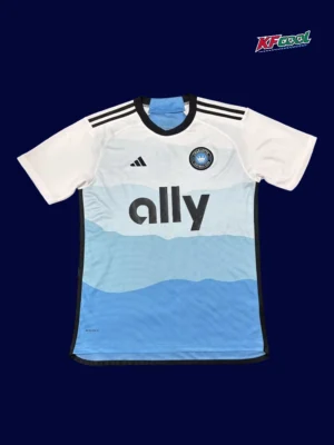 Charlotte home jersey 25/26 fans version front black white stripes