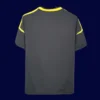 back view of Chelsea away black retro jersey (12/13) showing stitched back for numbers.